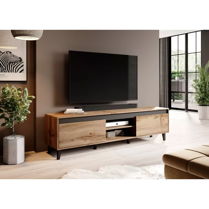 Soporte de TV Cama NORD II 170 cm wotan/antracita