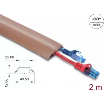 Funda para cables DELOCK 20764 marrón PVC 1 unidad