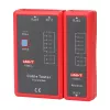 Comprobador de cables de red Unit UT681L para conectores RJ45 y RJ11, comprobación de continuidad y cableado