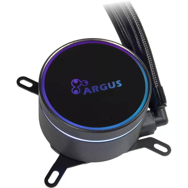Refrigeración líquida todo en uno INTER-TECH LC-360 RGB — Ventilador de 12 cm, rodamiento hidráulico, negro