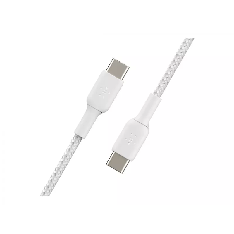 Belkin BOOST CHARGE - cable USB - USB-C de 24 pines (macho) a USB-C de 24 pines (macho) - USB 2.0 - 2 m - blanco