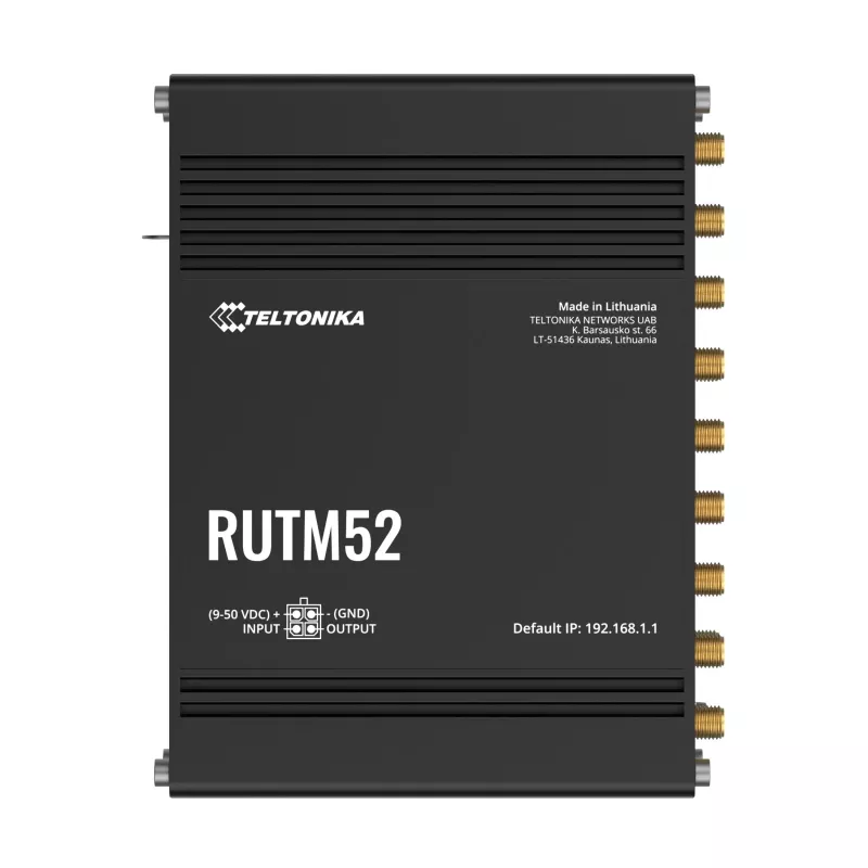 Router 5G Teltonika RUTM52, 5x GbE, Dual-SIM, eSIM, Wi-Fi 5