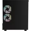 PC Micro Tower Thermaltake View 170 WS ARGB — caja micro, negra, compatible con fuente de alimentación PS2, 2x 120 mm laterales + 1x 120 mm trasero, HDD 2,5/3,5 pulgadas