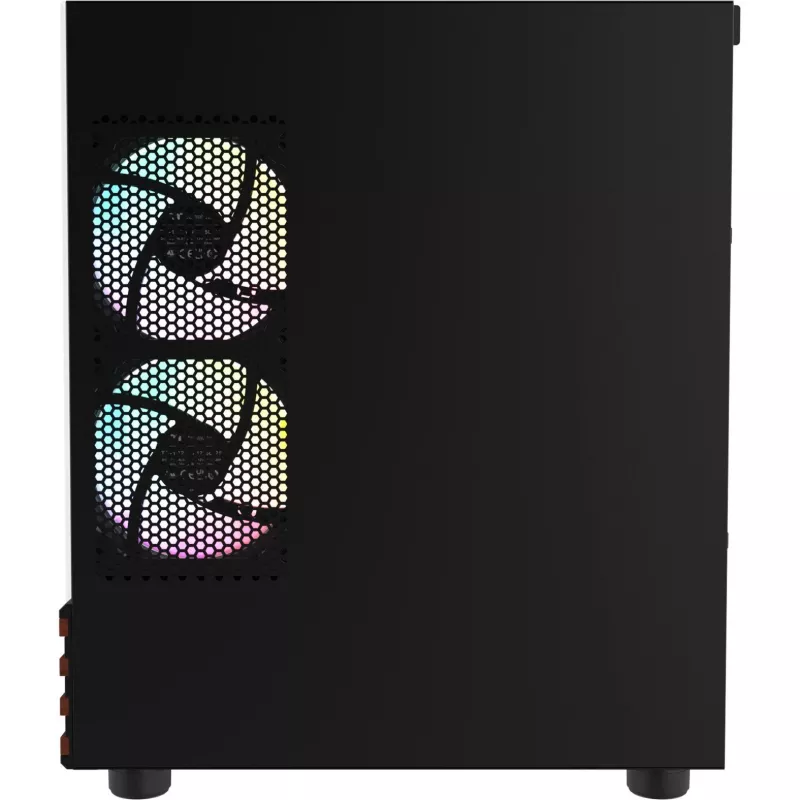 PC Micro Tower Thermaltake View 170 WS ARGB — caja micro, negra, compatible con fuente de alimentación PS2, 2x 120 mm laterales + 1x 120 mm trasero, HDD 2,5/3,5 pulgadas