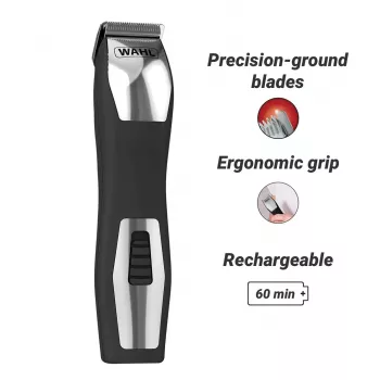 Recortadora Wahl GroomsMan Pro Battery Negro Acero inoxidable 0,7 mm 3 cm