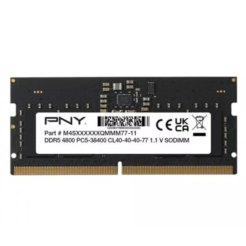 Memoria RAM para portátil PNY DDR5 16GB SODIMM 4800