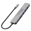 Hub USB-C Unitek 7en1 aluminio PD 100W 5 Gbps — adaptador multipuerto con Power Delivery
