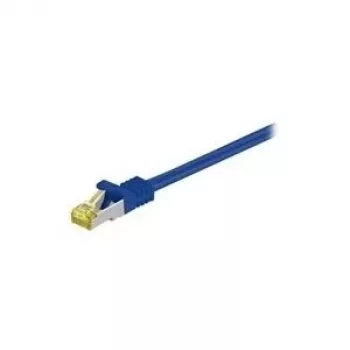 Wentronic Goobay Cable de red Cat.7 S/FTP (PiMF), Azul, 25 m - LSZH libre de halógenos, cobre, conector RJ45 (91664)