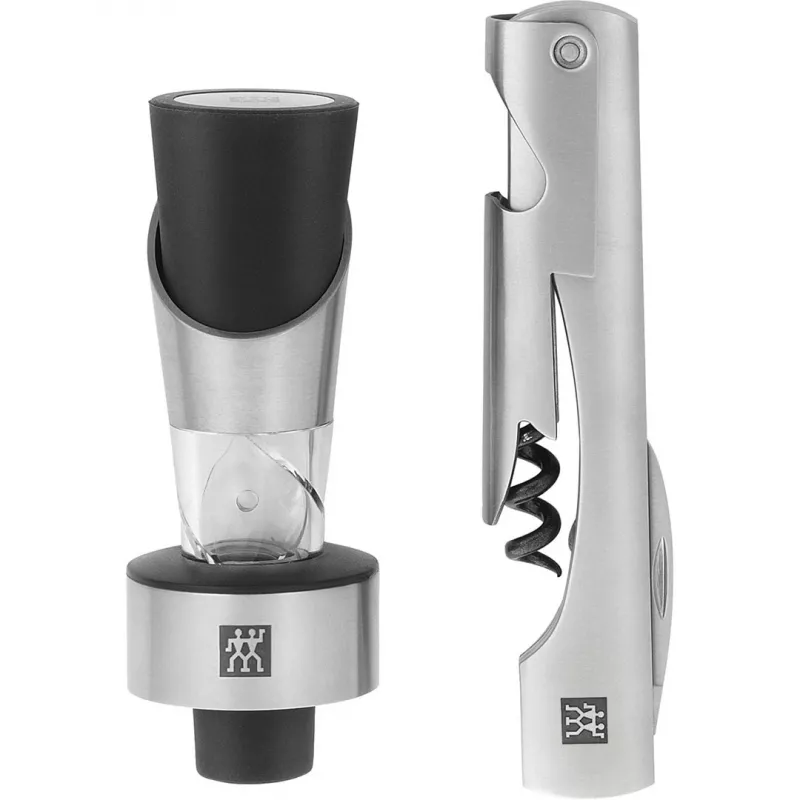 Set de herramientas de vino ZWILLING Sommelier — estuche rectangular 100×190×42 mm, 2 uds.