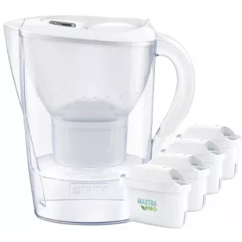 Brita Marella XL jarra + 4 cartuchos Maxtra (Blanco)