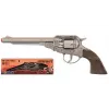 Pulio Revolver Cowboy GONHER 88/0 Metal 8 disparos – revólver de juguete de pistones, construcción metálica, tambor de 8 disparos