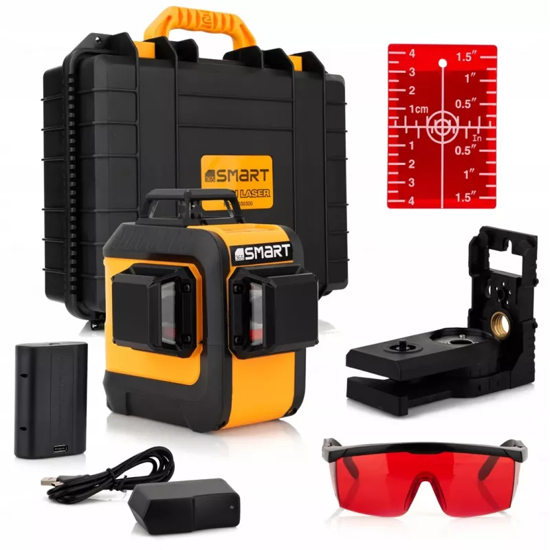 Nivel láser Smart 06-03015R rayo rojo, alcance 15 m