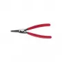 Alicate para anillos de seguridad Knipex 46 11 A1 apto para anillos exteriores 10–25 mm, forma de punta recta