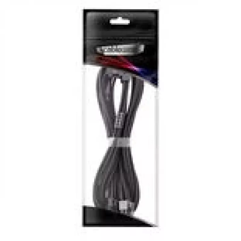 Cable de extensión de alimentación PCIe CableMod C-Series Pro Variant A 90° 16-Pin a 2×8-Pin negro