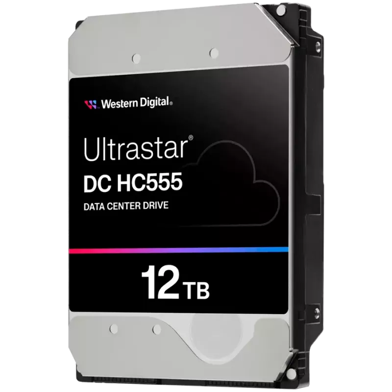 HDD Servidor WD Ultrastar DC HC555 12TB 512e SE, 3.5, 512MB, 7200 RPM, SATA, NP3, SKU: 0B48720
