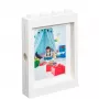 LEGO Marco de fotos PICTURE FRAME, (An)191 x (Al)268 mm, blanco de plástico ABS, con 4 tacos, apilable, compatible con - 1 unidad