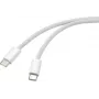 Renkforce cable USB conector macho USB-C®, conector macho USB-C® 1,00 m blanco pares trenzados RF-6056882 (RF-6056882)