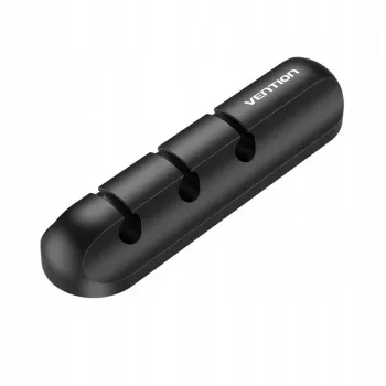Vention organizador de cables 5 puertos, 2 uds., negro