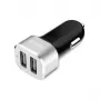 Cargador de coche 2x USB 2,4A aluminio