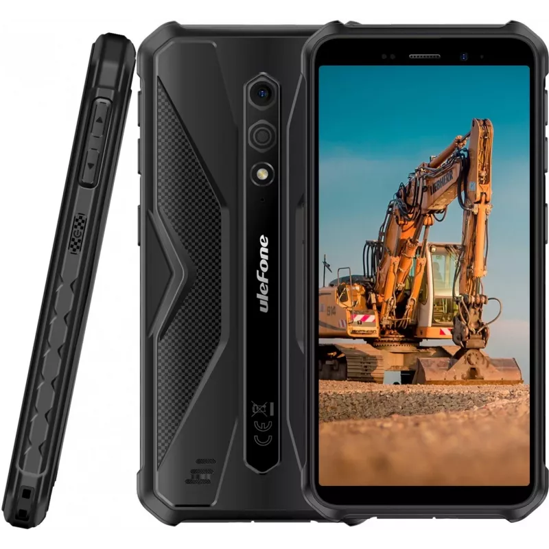 Smartphone resistente UleFone Armor X12 — 3 GB RAM, 32 GB de almacenamiento, todo en negro