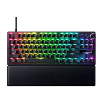 Razer Huntsman V3 Pro - Teclado - 80% - TKL - Retroiluminación - USB - QWERTY - USA - Interruptores de teclas: Razer Analog Optical Switches (Gen-2)