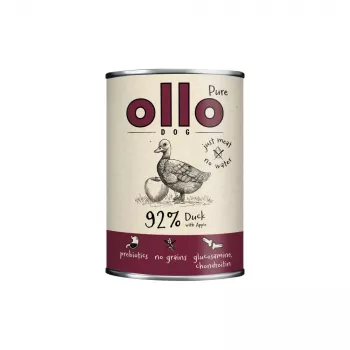 OLLO Pure Duck con manzana - comida húmeda para perros - 400 g