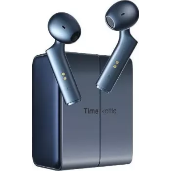 Traductor de voz portátil Timekettle W4 Azul – traductor de bolsillo inalámbrico para traducción de voz en tiempo real