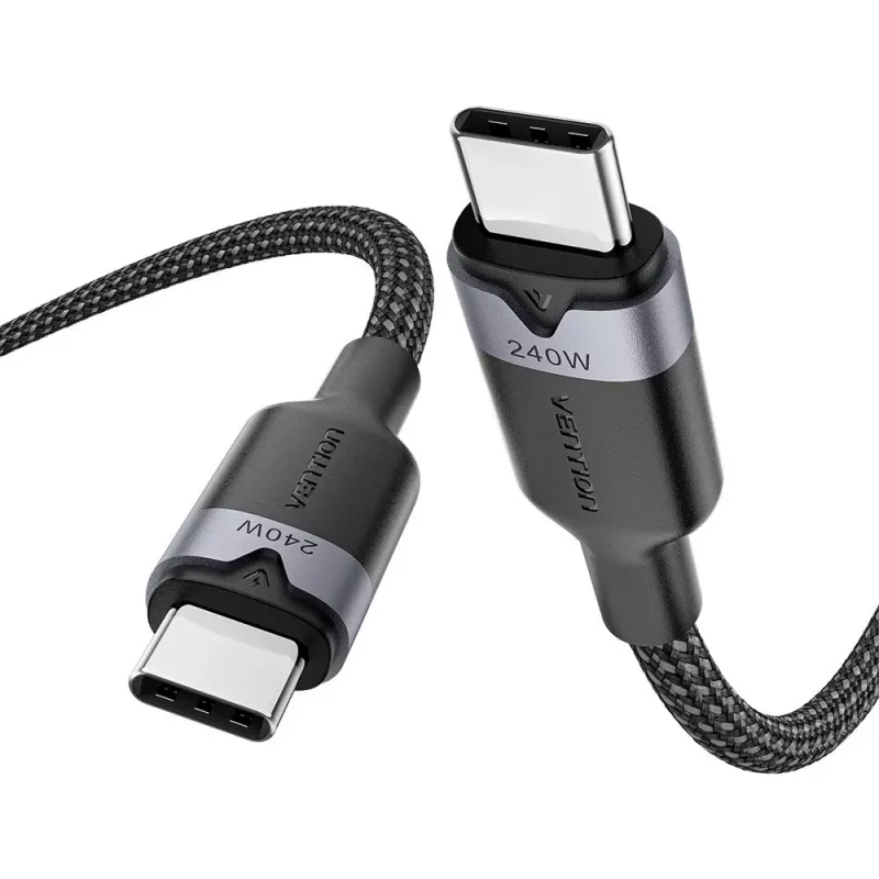 Cable USB-C a C 2.0 Vention 3.1 5A 240W 2 m BK