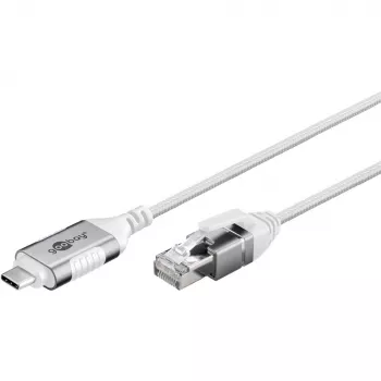 Cable Ethernet Goobay USB-C 3.1 a RJ45 fino 2 m - conecta router o módem (74387)