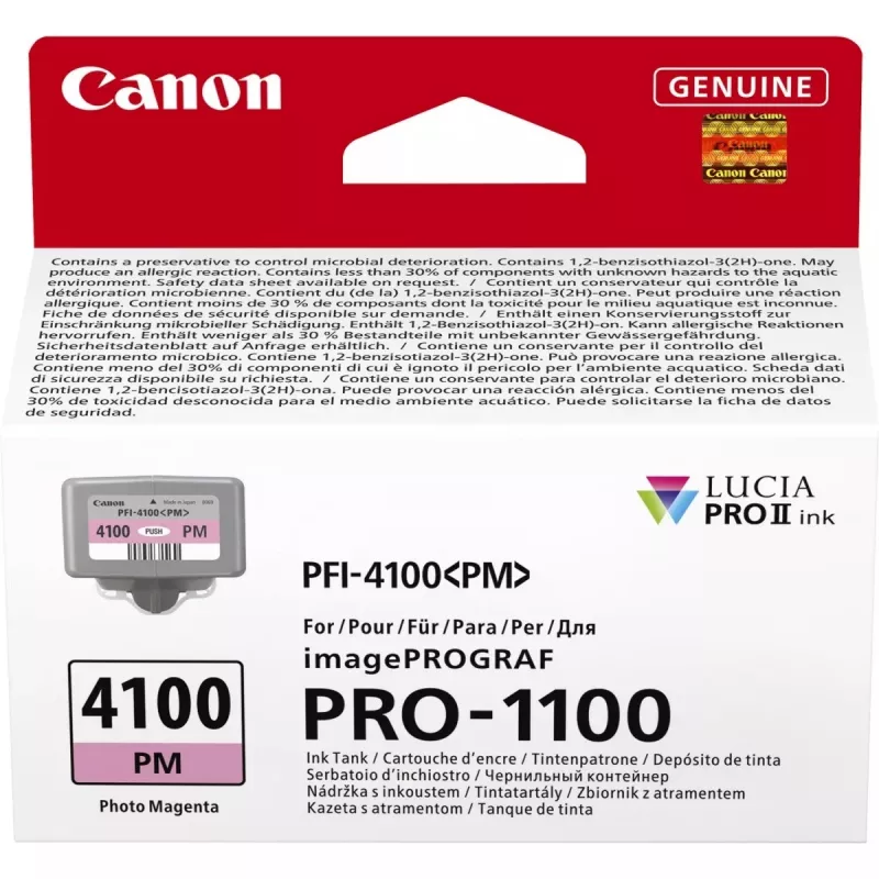 Cartucho de tinta Canon LUCIA PRO II 1 ud. original rendimiento estándar Photo Magenta