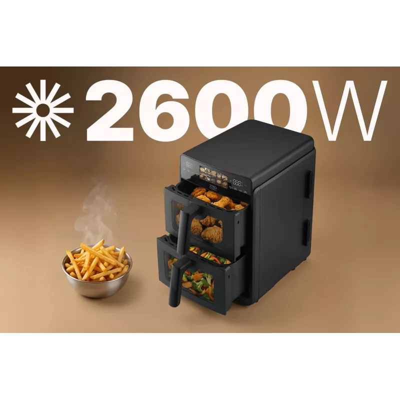 Freidora de aire vertical de doble cesta PROMIS FRP1560
