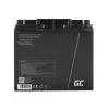 Batería recargable de plomo-ácido sellada Green Cell AGM09 12 V 18000 mAh, negro, 167×77×181 mm, 4,8 kg