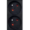 Unidad de distribución de corriente GEMBIRD EG-PDU-9F2F — 9 tomas francesas (tipo E), rack 1H, 16A, cable de 2 m