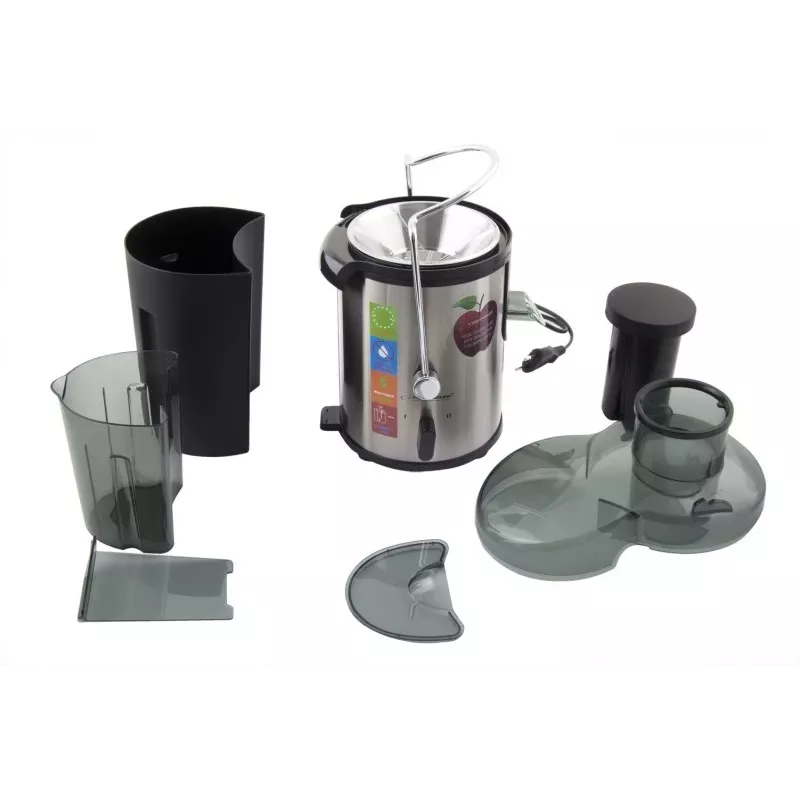 Exprimidor ESPERANZA EKJ002 — 500 W, recipiente de zumo de 0,45 L, recipiente de pulpa de 1,5 L, acero inoxidable/negro