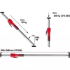 Puntal para pladur Bessey STE250 — puntal manual para pladur en Negro, Rojo y Plata