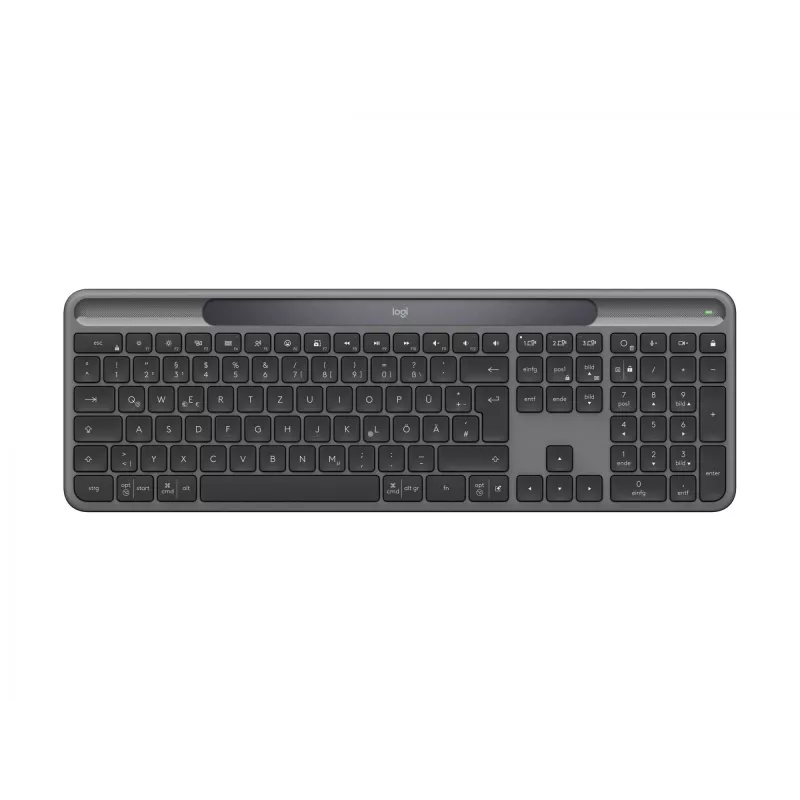 Logitech Signature Slim Solar+ K980 Teclado inalámbrico, QWERTZ alemán, grafito