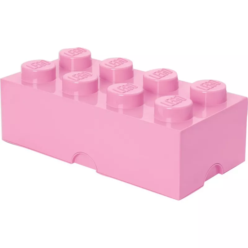 Ladrillo de almacenamiento LEGO 8 rosa, caja de almacenamiento rosa