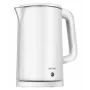 Hervidor de agua MPM 1,7 L 2200 W carcasa de acero inoxidable, botones, termostato regulable, bloqueo de seguridad