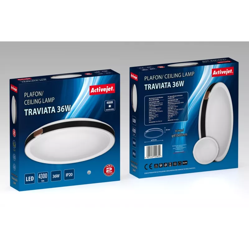 Activejet AJE-TRAVIATA Lámpara de techo LED 36W