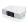 Distribuidor de empalme de fibra óptica para carril DIN DIGITUS DN-96894 — en ángulo, 6 SC SX / LC DX, aluminio, gris