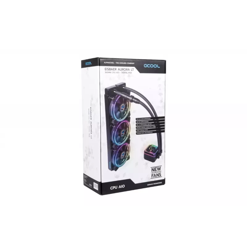 Alphacool Eisbaer LT360 Aurora HPE Digital RGB refrigeración líquida AiO de 360 mm