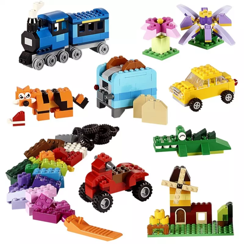 LEGO 10696 Classic Medium Creative Brick Box – fácil almacenamiento, ladrillos de colores, set de construcción para niños y niñas a partir de 4 años