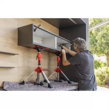 Puntal de techo y montaje Bessey STE90 ajustable 575–910 mm con palanca de bombeo