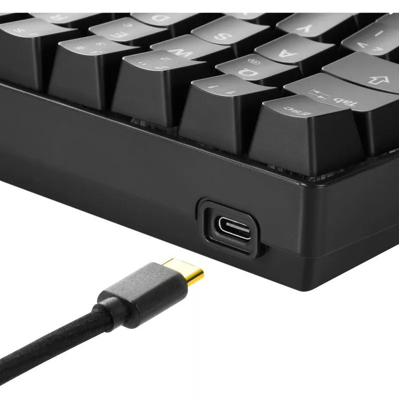 SKILLER SGK50 S4, teclado gaming negro, distribución DE, Kailh Red