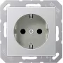 Toma empotrable JUNG A 1520 AL aluminio para tomas Type-F — modelo A1520AL