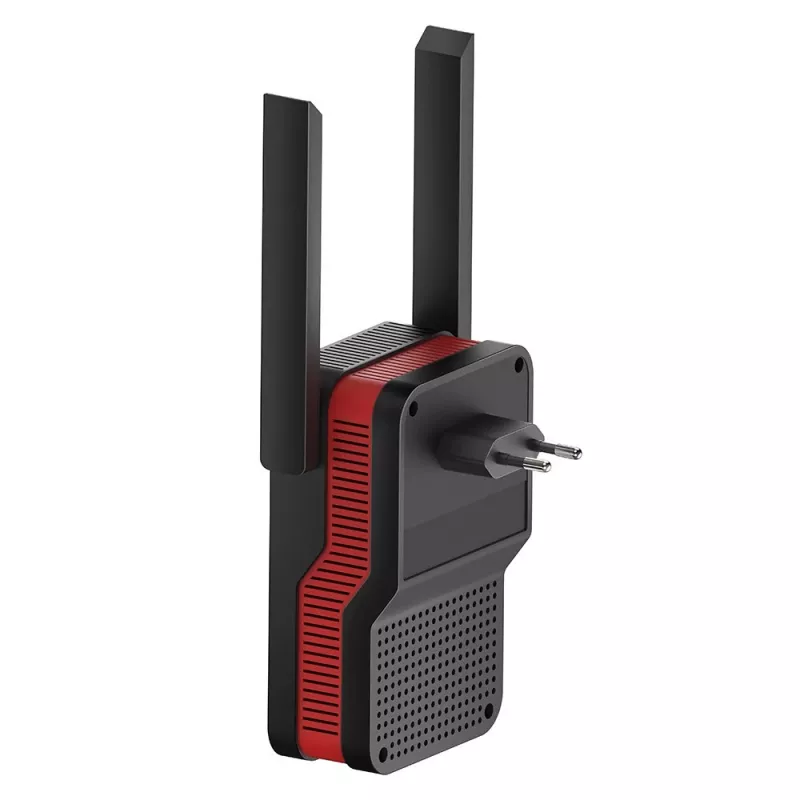 Amplificador de señal Wi‑Fi Cudy RE3000 2400–5000 MHz, 802.11ax/ac/n/g/b/a, Ethernet 100 Mbps, antena externa, negro/rojo