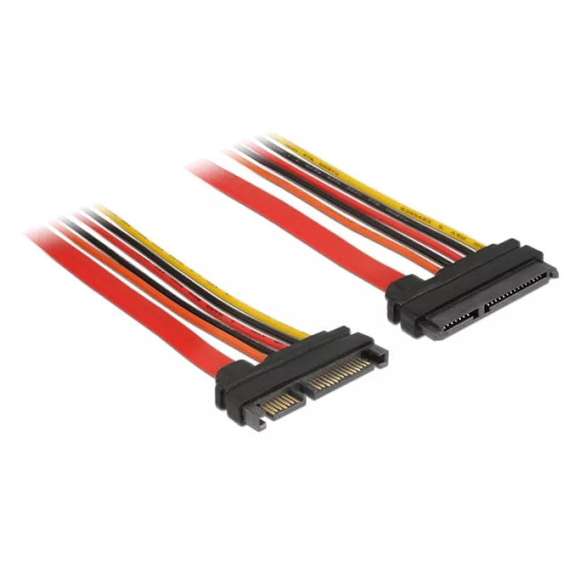 Cable SATA DeLOCK 84917 0,1 m SATA 22 pines naranja rojo amarillo