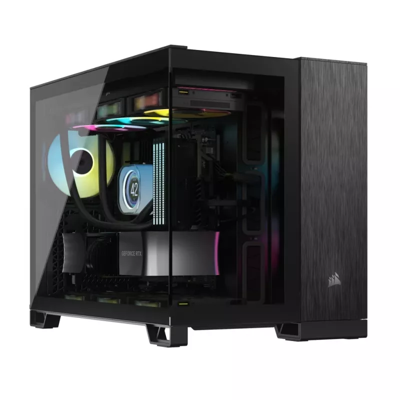Caja de PC Corsair CC-9011287-WW Midi-Tower Aluminio, Negro
