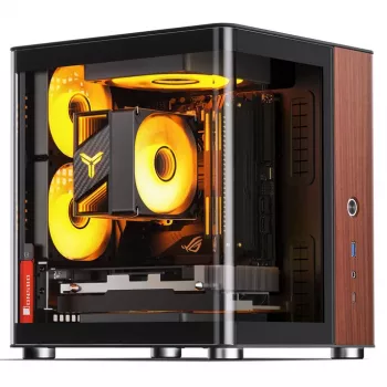 Caja de PC Jonsbo TK-0, Mini-Tower, Mini-ITX, Negra