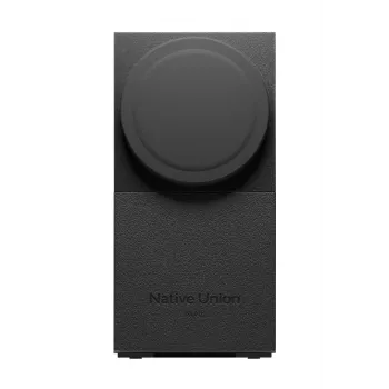 Cargador inalámbrico Qi2 3 en 1 Native Union Rise Intl negro USB con fuente de alimentación incluida cable de 2 m interior